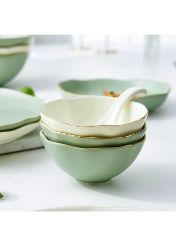 Салатник керамический 6769 15 см зеленый No Brand (253786601)