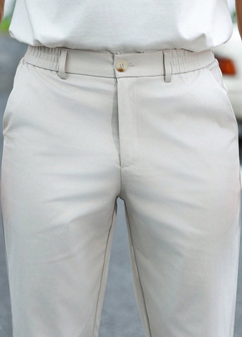 Светло-серые классические, кэжуал демисезонные классические брюки SHEIN