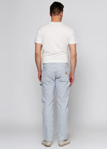 Белые кэжуал демисезонные прямые брюки Carhartt