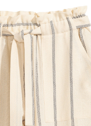 Молочные кэжуал демисезонные зауженные брюки H&M