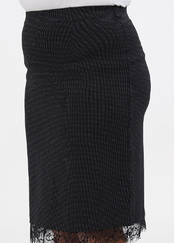 Черная кэжуал с геометрическим узором юбка Luisa Viola карандаш