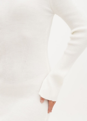 Молочна кежуал сукня силуетна H&M однотонна