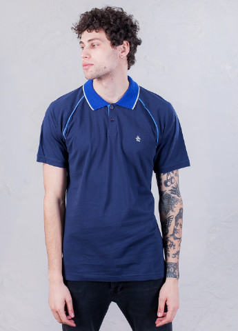 Синяя футболка-поло для мужчин Original Penguin