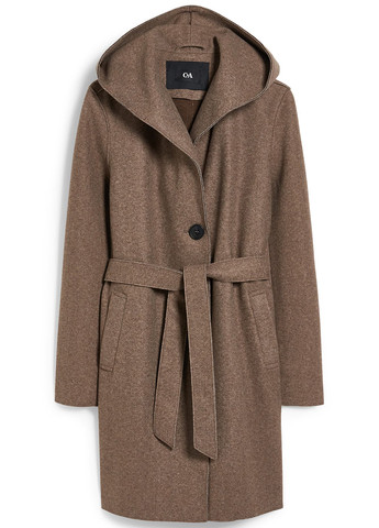 Темно-бежеве демісезонне Пальто однобортне C&A