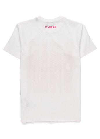 Белая летняя футболка Diesel