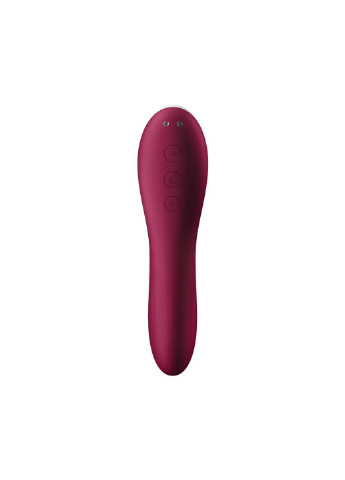 Вакуумний стимулятор із вібрацією Dual Crush Wine Red Satisfyer (254785167)