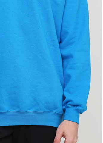 Голубой свитшот Gildan однотонный без декора (361960148)