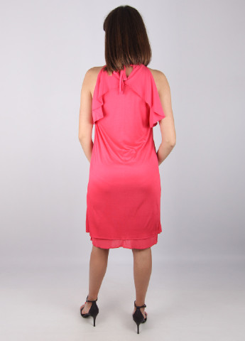 Розовое кэжуал платье Massimo Dutti однотонное