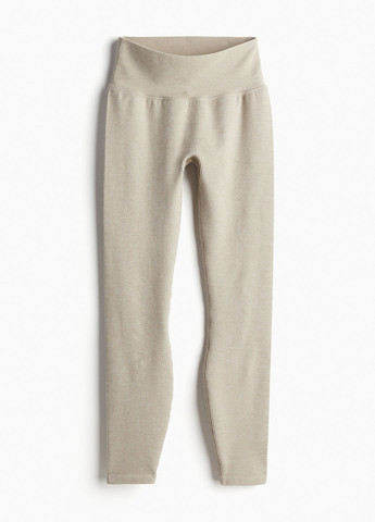 Светло-бежевые демисезонные леггинсы H&M