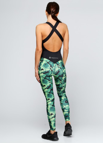 Комбинезон Designed for fitness комбинезон-брюки абстрактный зелёный спортивный