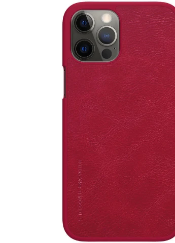 Кожаный чехол (книжка) Qin Series для Apple iPhone 12 Pro Max (6.7') Красный (is_00000038439_3) Nillkin (229724899)