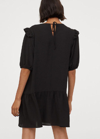 Черное кэжуал платье H&M однотонное