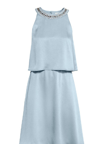 Блакитна кежуал сукня для годуючих H&M однотонна