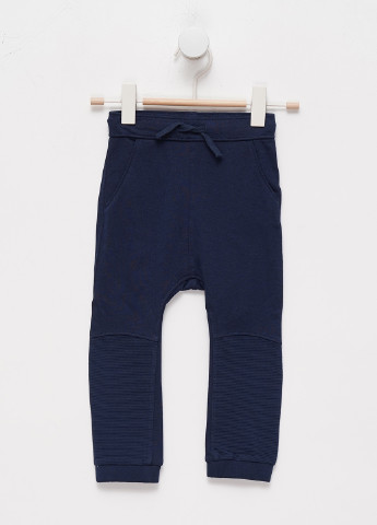 Темно-синие домашние демисезонные джоггеры брюки H&M
