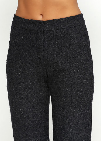 Темно-серые кэжуал демисезонные прямые брюки And Less