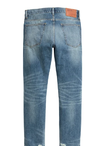 Синие демисезонные джинсы H&M