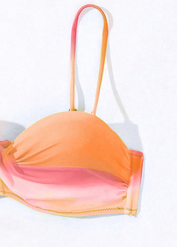 Помаранчевий літній купальник роздільний SHEIN