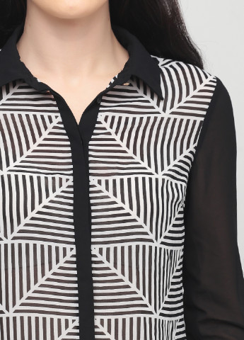 Чорно-біла демісезонна блуза Vero Moda