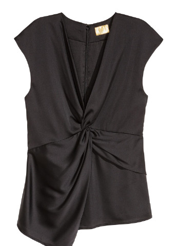 Чёрная блуза б/р H&M