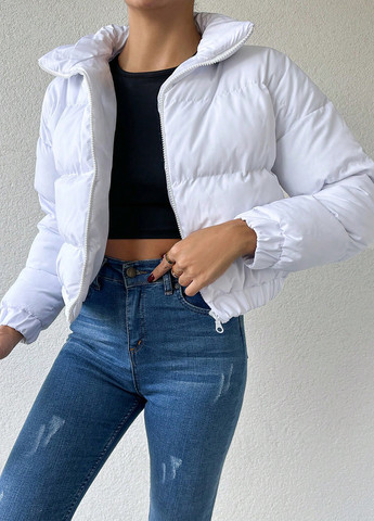 Біла демісезонна куртка SHEIN