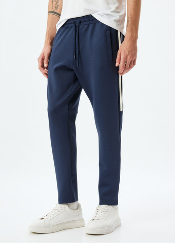 Синие спортивные демисезонные зауженные брюки KOTON