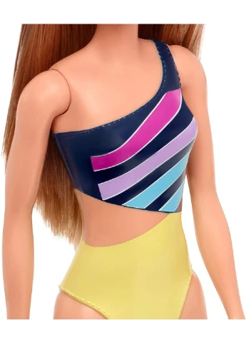 Лялька Barbie Doll Blonde Wearing Swimsuit Барбі блондинка в купальнику (GHW41) Mattel (255665547)