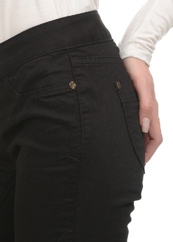 Черные кэжуал демисезонные зауженные брюки Tom Tailor