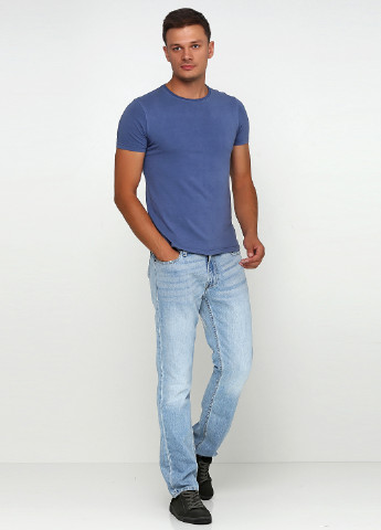 Светло-голубые демисезонные джинсы Hollister