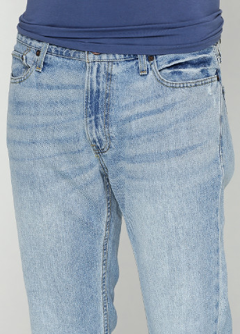 Светло-голубые демисезонные джинсы Hollister