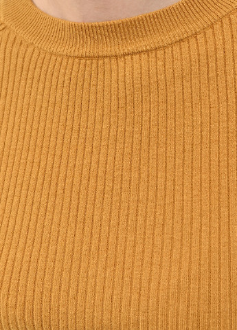 Горчичный демисезонный свитер No Name