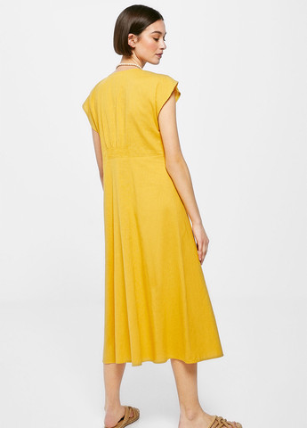 Жовтий кежуал сукня Springfield однотонна