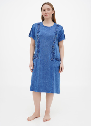 Светло-синее кэжуал платье ROMEO LIFE варенка