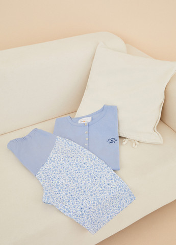 Голубая всесезон пижама для беременных (лонгслив, брюки) лонгслив + брюки Women'secret