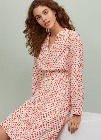 Комбінована кежуал сукня кльош H&M з абстрактним візерунком