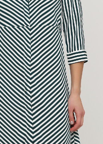 Комбинированное кэжуал платье рубашка H&M в полоску
