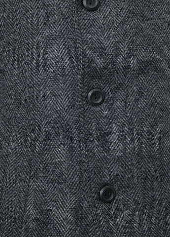 Темно-серое демисезонное Пальто однобортное KOTON