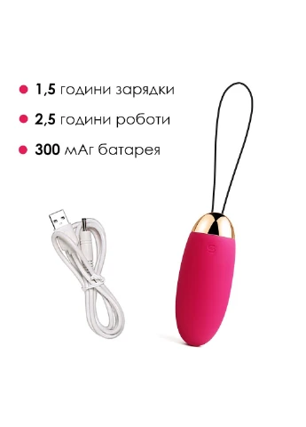 Віброяйце з пультом керування Elva Plum Red Svakom (254734184)
