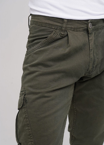 Хаки кэжуал демисезонные карго брюки Trend Collection
