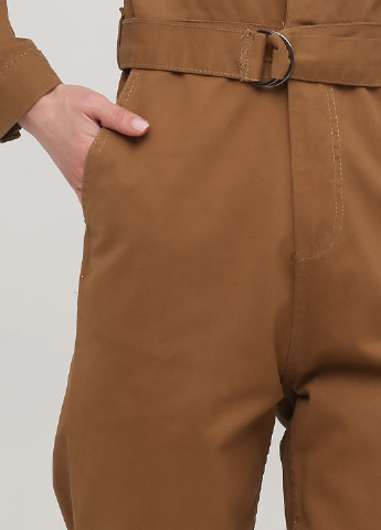 Комбінезон Bebe Plus комбінезон-брюки однотонний хакі джинсовий бавовна