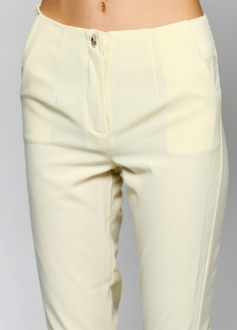 Бледно-желтые кэжуал летние зауженные брюки Gator