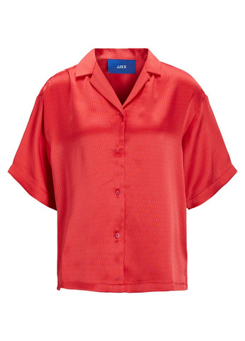 Красная кэжуал рубашка однотонная JACK&JONES