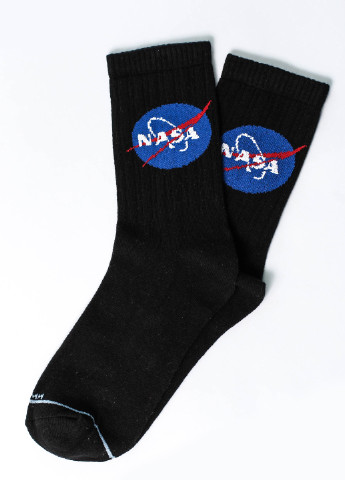 Чоловічі шкарпетки Premium NASA чорні LOMM чорні повсякденні