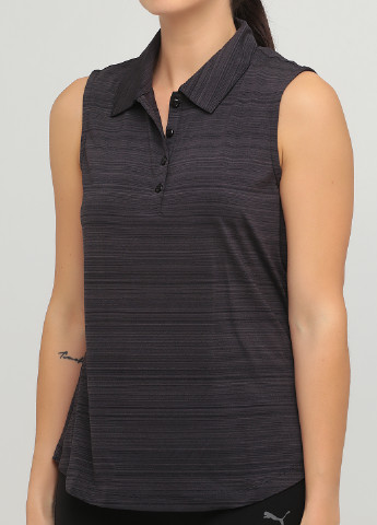 Черная женская футболка-поло Greg Norman меланжевая