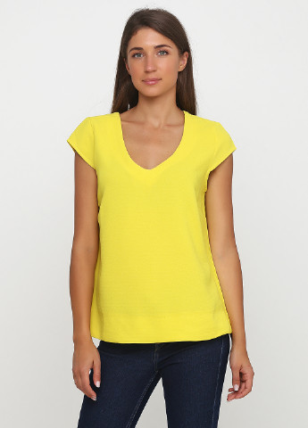 Жовта демісезонна блуза No Brand