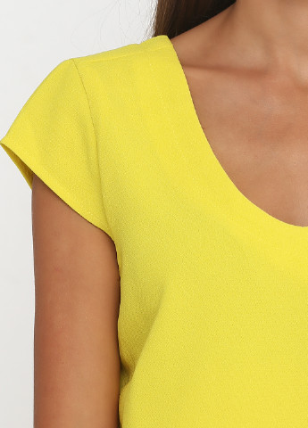 Желтая демисезонная блуза No Brand