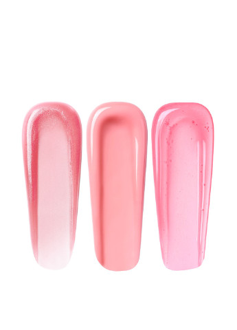 Блиск для губ (3 шт.) Victoria's Secret однотонний рожевий