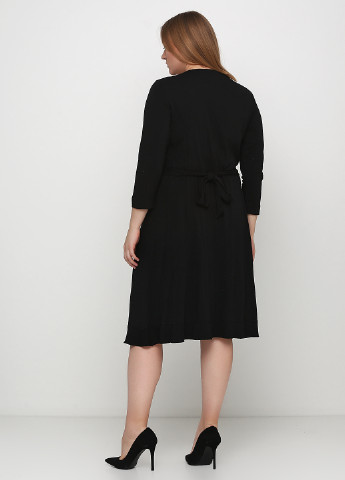 Черное кэжуал платье Maria Grazia Severi однотонное