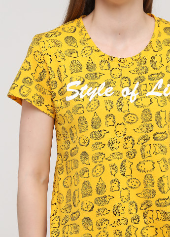 Жовта літня футболка Lucci