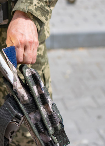 Плитоноска для военных со стропами MOLLE UkrCossacks 1.0 ММ14 украинский камуфляж пиксель мультикам No Brand (253135487)