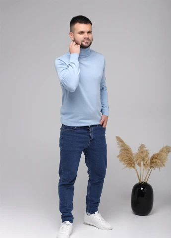 Блакитний демісезонний светр Figo